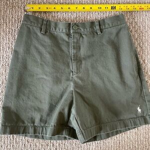 Ralph Lauren Classic Green Shorts chinos small 4 polo vintage